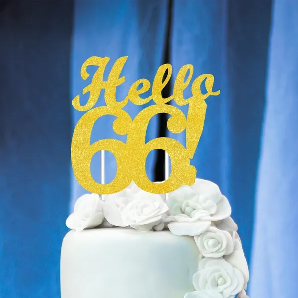 Gold_Hello_66_Cake_Topper_|_Gold_Glitter_Birthday_Cake_Topper_For_Women_&_Men_|_Elegant_66Th_Celebration_Decoration_For_Milestone_Parties_|_Reusable_Cake_Decor