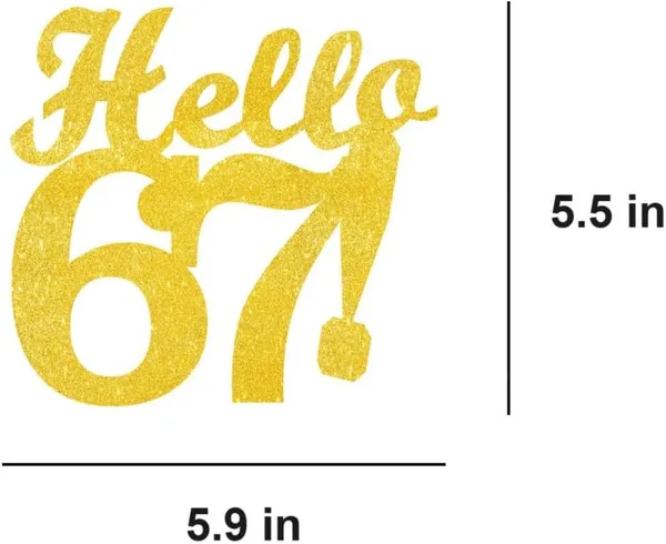 Gold_Hello_67_Cake_Topper_|_Gold_Glitter_Birthday_Cake_Topper_For_Women_&_Men_|_Elegant_67Th_Celebration_Decoration_For_Milestone_Parties_|_Reusable_Cake_Decor