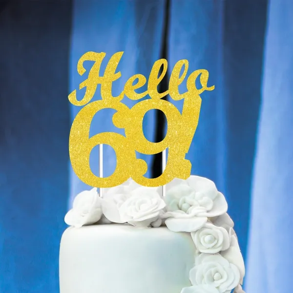 Gold_Hello_69_Cake_Topper_|_Gold_Glitter_Birthday_Cake_Topper_For_Women_&_Men_|_Elegant_69Th_Celebration_Decoration_For_Milestone_Parties_|_Reusable_Cake_Decor
