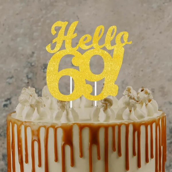 Gold_Hello_69_Cake_Topper_|_Gold_Glitter_Birthday_Cake_Topper_For_Women_&_Men_|_Elegant_69Th_Celebration_Decoration_For_Milestone_Parties_|_Reusable_Cake_Decor
