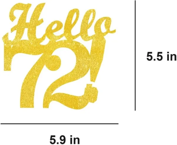 Gold_Hello_72_Cake_Topper_|_Gold_Glitter_Birthday_Cake_Topper_For_Women_&_Men_|_Elegant_72Nd_Celebration_Decoration_For_Milestone_Parties_|_Reusable_Cake_Decor
