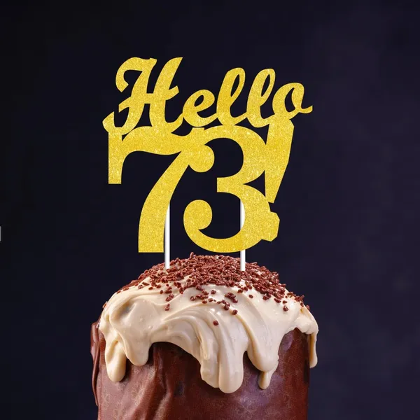 Gold_Hello_73_Cake_Topper_|_Gold_Glitter_Birthday_Cake_Topper_For_Women_&_Men_|_Elegant_73Rd_Celebration_Decoration_For_Milestone_Parties_|_Reusable_Cake_Decor