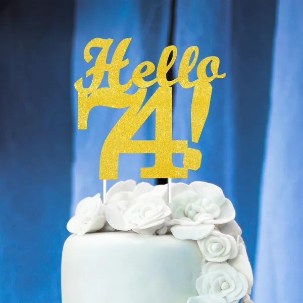 Gold_Hello_74_Cake_Topper_|_Gold_Glitter_Birthday_Cake_Topper_For_Women_&_Men_|_Elegant_74Th_Celebration_Decoration_For_Milestone_Parties_|_Reusable_Cake_Decor
