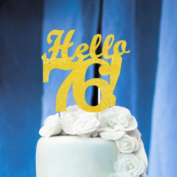 Gold_Hello_76_Cake_Topper_|_Gold_Glitter_Birthday_Cake_Topper_For_Women_&_Men_|_Elegant_76Th_Celebration_Decoration_For_Milestone_Parties_|_Reusable_Cake_Decor