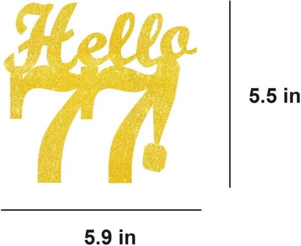Gold_Hello_77_Cake_Topper_|_Gold_Glitter_Birthday_Cake_Topper_For_Women_&_Men_|_Elegant_77Th_Celebration_Decoration_For_Milestone_Parties_|_Reusable_Cake_Decor
