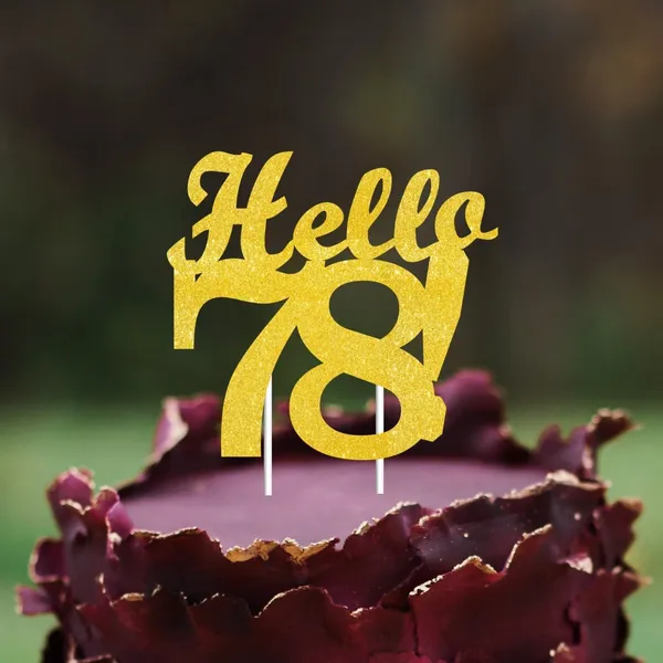 Gold_Hello_78_Cake_Topper_|_Gold_Glitter_Birthday_Cake_Topper_For_Women_&_Men_|_Elegant_78Th_Celebration_Decoration_For_Milestone_Parties_|_Reusable_Cake_Decor