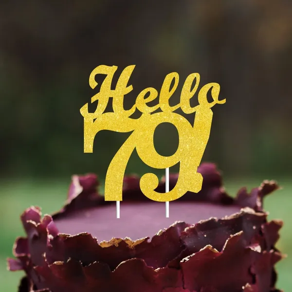 Gold_Hello_79_Cake_Topper_|_Gold_Glitter_Birthday_Cake_Topper_For_Women_&_Men_|_Elegant_79Th_Celebration_Decoration_For_Milestone_Parties_|_Reusable_Cake_Decor