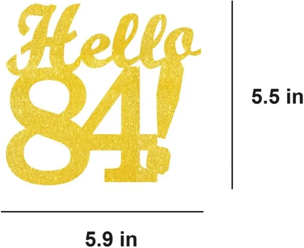 Gold_Hello_84_Cake_Topper_|_Gold_Glitter_Birthday_Cake_Topper_For_Women_&_Men_|_Elegant_84Th_Celebration_Decoration_For_Milestone_Parties_|_Reusable_Cake_Decor