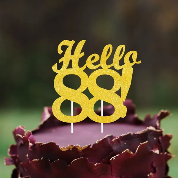 Gold_Hello_88_Cake_Topper_|_Gold_Glitter_Birthday_Cake_Topper_For_Women_&_Men_|_Elegant_88Th_Celebration_Decoration_For_Milestone_Parties_|_Reusable_Cake_Decor