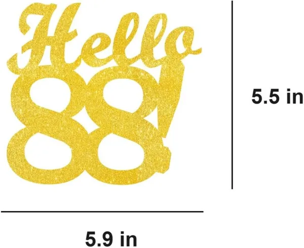 Gold_Hello_88_Cake_Topper_|_Gold_Glitter_Birthday_Cake_Topper_For_Women_&_Men_|_Elegant_88Th_Celebration_Decoration_For_Milestone_Parties_|_Reusable_Cake_Decor