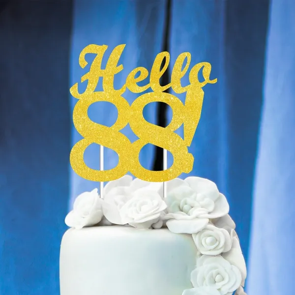 Gold_Hello_88_Cake_Topper_|_Gold_Glitter_Birthday_Cake_Topper_For_Women_&_Men_|_Elegant_88Th_Celebration_Decoration_For_Milestone_Parties_|_Reusable_Cake_Decor