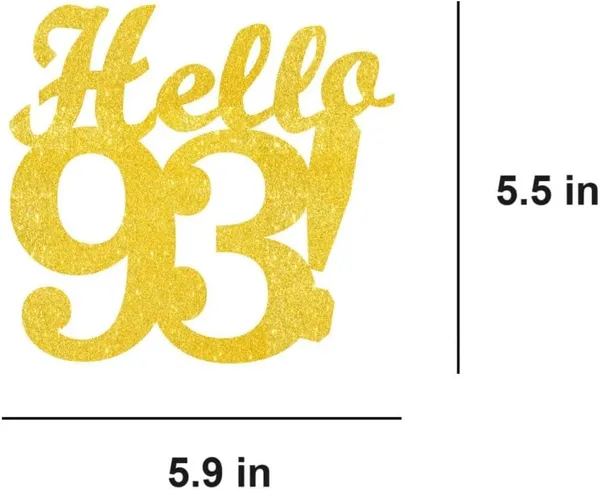 Gold_Hello_93_Cake_Topper_|_Gold_Glitter_Birthday_Cake_Topper_For_Women_&_Men_|_Elegant_93Rd_Celebration_Decoration_For_Milestone_Parties_|_Reusable_Cake_Decor