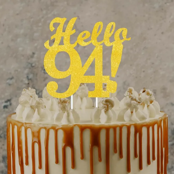 Gold_Hello_94_Cake_Topper_|_Gold_Glitter_Birthday_Cake_Topper_For_Women_&_Men_|_Elegant_94Th_Celebration_Decoration_For_Milestone_Parties_|_Reusable_Cake_Decor