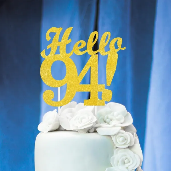 Gold_Hello_94_Cake_Topper_|_Gold_Glitter_Birthday_Cake_Topper_For_Women_&_Men_|_Elegant_94Th_Celebration_Decoration_For_Milestone_Parties_|_Reusable_Cake_Decor