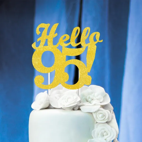 Gold_Hello_95_Cake_Topper_|_Gold_Glitter_Birthday_Cake_Topper_For_Women_&_Men_|_Elegant_95Th_Celebration_Decoration_For_Milestone_Parties_|_Reusable_Cake_Decor