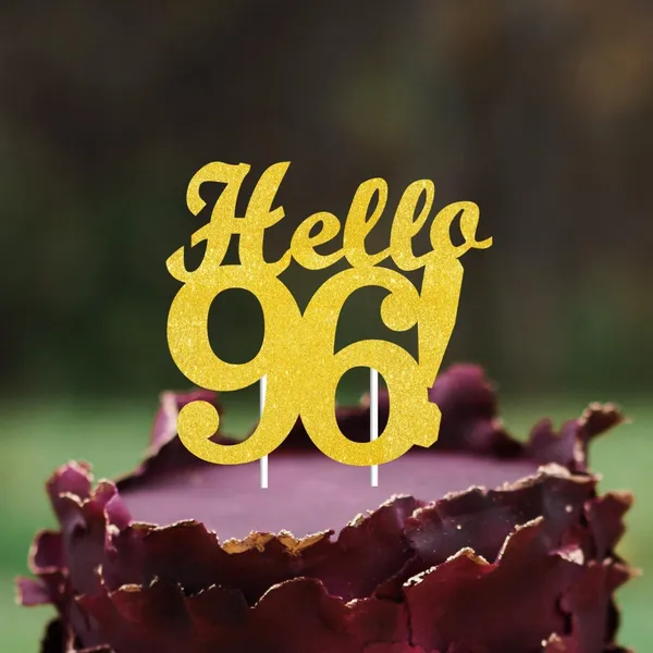 Gold_Hello_96_Cake_Topper_|_Gold_Glitter_Birthday_Cake_Topper_For_Women_&_Men_|_Elegant_96Th_Celebration_Decoration_For_Milestone_Parties_|_Reusable_Cake_Decor