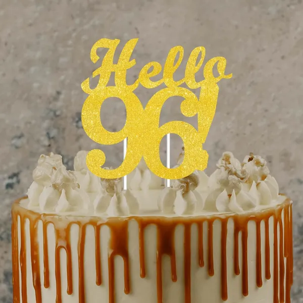 Gold_Hello_96_Cake_Topper_|_Gold_Glitter_Birthday_Cake_Topper_For_Women_&_Men_|_Elegant_96Th_Celebration_Decoration_For_Milestone_Parties_|_Reusable_Cake_Decor