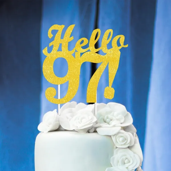 Gold_Hello_97_Cake_Topper_|_Gold_Glitter_Birthday_Cake_Topper_For_Women_&_Men_|_Elegant_97Th_Celebration_Decoration_For_Milestone_Parties_|_Reusable_Cake_Decor
