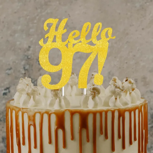 Gold_Hello_97_Cake_Topper_|_Gold_Glitter_Birthday_Cake_Topper_For_Women_&_Men_|_Elegant_97Th_Celebration_Decoration_For_Milestone_Parties_|_Reusable_Cake_Decor