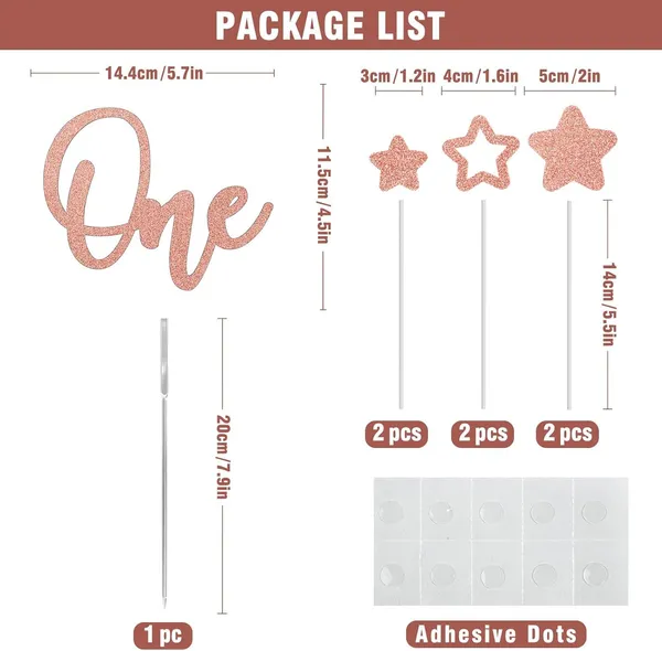 Gold_One_Cake_Topper_|_Happy_1St_Birthday_Cake_Decoration_|_Rose_Gold_Glitter_Cake_Topper_For_Baby_Boy_&_Girl_|_First_Birthday_Photo_Prop_|_Party_Supplies