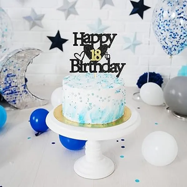 Black_Happy_18Th_Birthday_Black_Glitter_Cake_Topper_|_Elegant_Party_Decoration_For_All_Ages_|_Reusable_Cake_Décor