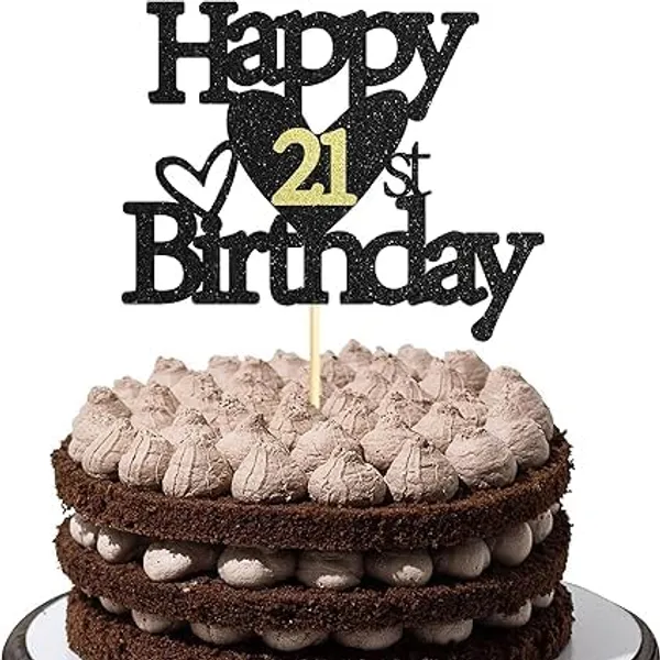 Black_Happy_21St_Birthday_Black_Glitter_Cake_Topper_|_Elegant_Party_Decoration_For_All_Ages_|_Reusable_Cake_Décor