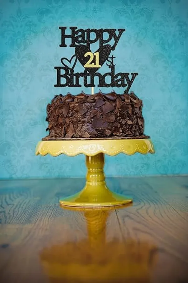 Black_Happy_21St_Birthday_Black_Glitter_Cake_Topper_|_Elegant_Party_Decoration_For_All_Ages_|_Reusable_Cake_Décor