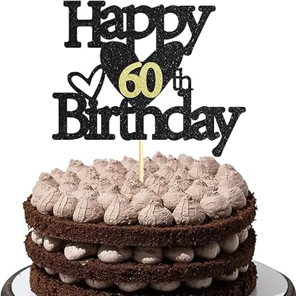 Black_Happy_60Th_Birthday_Black_Glitter_Cake_Topper_|_Elegant_Party_Decoration_For_All_Ages_|_Reusable_Cake_Décor