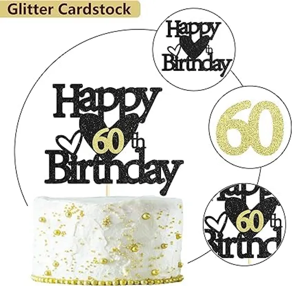 Black_Happy_60Th_Birthday_Black_Glitter_Cake_Topper_|_Elegant_Party_Decoration_For_All_Ages_|_Reusable_Cake_Décor