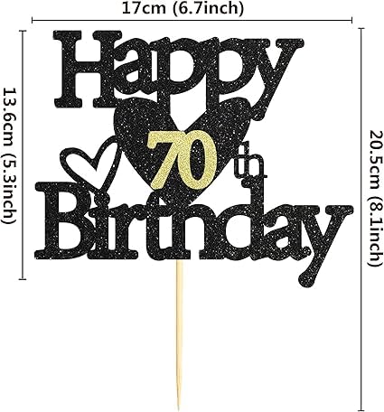 Black_Happy_70Th_Birthday_Black_Glitter_Cake_Topper_|_Elegant_Party_Decoration_For_All_Ages_|_Reusable_Cake_Décor