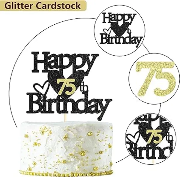 Black_Happy_75Th_Birthday_Black_Glitter_Cake_Topper_|_Elegant_Party_Decoration_For_All_Ages_|_Reusable_Cake_Décor