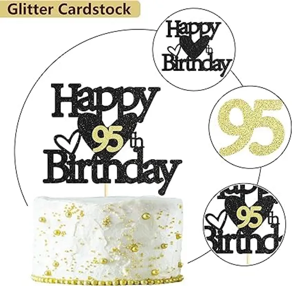 Black_Happy_95Th_Birthday_Black_Glitter_Cake_Topper_|_Elegant_Party_Decoration_For_All_Ages_|_Reusable_Cake_Décor