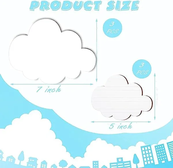 Multicollor_6_Pcs_Cloud_Wall_Decor_|_Acrylic_Hanging_Clouds_For_Kids_Room_|_Artificial_Cloud_Decor_|_Wall_Hanging_Ornaments_|_White_Clouds_For_Decoration