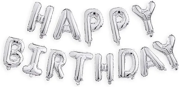 Silver_Combo_Of_Birthday_Banner_With_Glitter_Cake_Topper_|_Happy_Birthday_Letter_Foil_Balloon_|_Happy_Birthday_Cake_Topper_3D_Lettering_|_Cake_Decoration_|_Inflatable_Party_Balloon/Silver