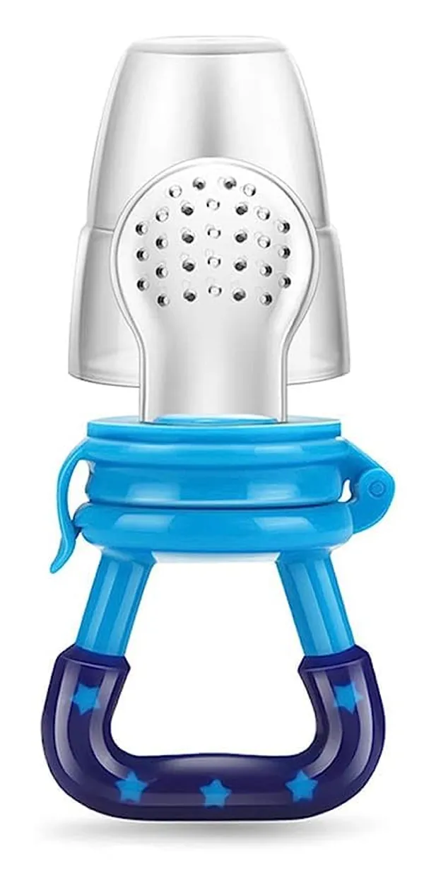 Blue_Combo_Of_Feeding_Bottle_With_Spoon_&_Fruit_Feeder_Pacifier_|_Food_Feeder_With_Rattle_&_Spoon_|_Spoon_Squeeze_Feeder_|_Silicone_Baby_Feeding_Spoon_|_Blue_Color