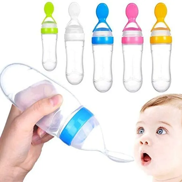 Pink_Combo_Of_Feeding_Bottle_With_Spoon_&_Fruit_Feeder_Pacifier_|_Food_Feeder_With_Rattle_&_Spoon_|_Spoon_Squeeze_Feeder_|_Silicone_Baby_Feeding_Spoon_|_Pink_Color