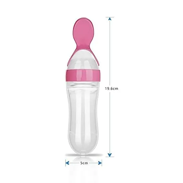 Pink_Combo_Of_Feeding_Bottle_With_Spoon_&_Fruit_Feeder_Pacifier_|_Food_Feeder_With_Rattle_&_Spoon_|_Spoon_Squeeze_Feeder_|_Silicone_Baby_Feeding_Spoon_|_Pink_Color
