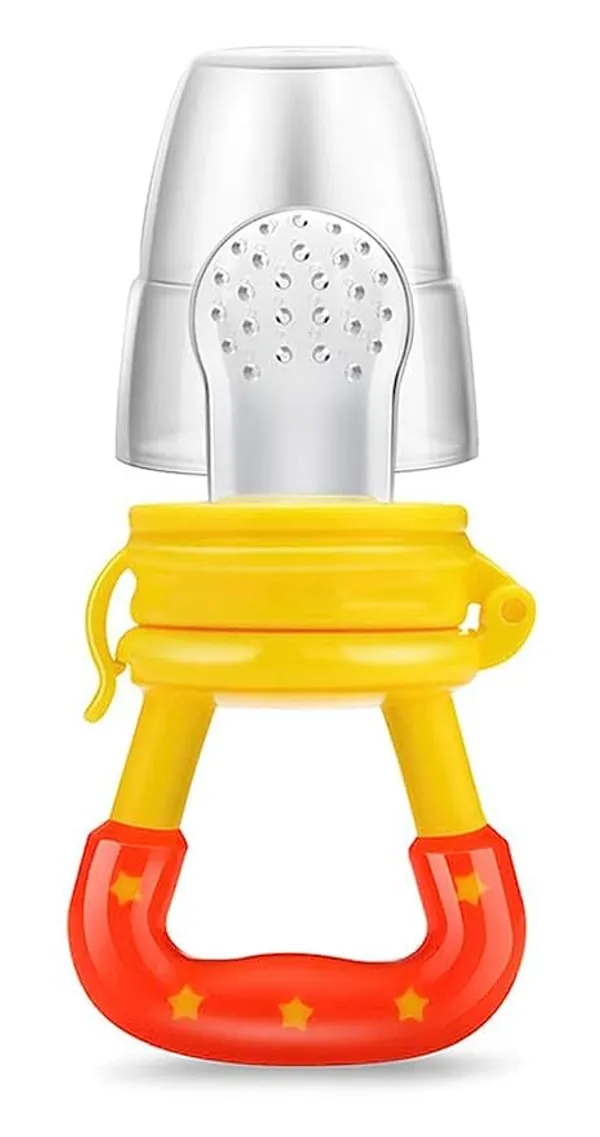 Multi_Combo_Of_Feeding_Bottle_With_Spoon_&_Fruit_Feeder_Pacifier_|_Food_Feeder_With_Rattle_&_Spoon_|_Spoon_Squeeze_Feeder_|_Silicone_Baby_Feeding_Spoon_|_Yellow_Color