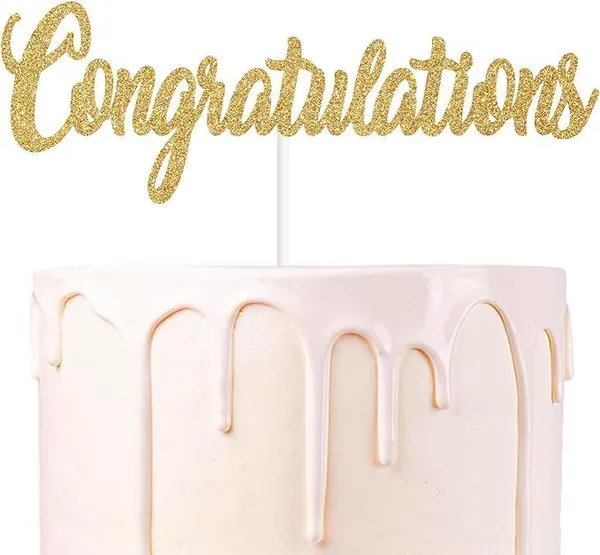 Gold_Congratulation_Cake_Topper_|_Gold_Glitter_Success_Party_Celebration_|_Graduation_Ceremony_|_Special_Day_Party_Decor_|_Photo_Props/Golden_Color