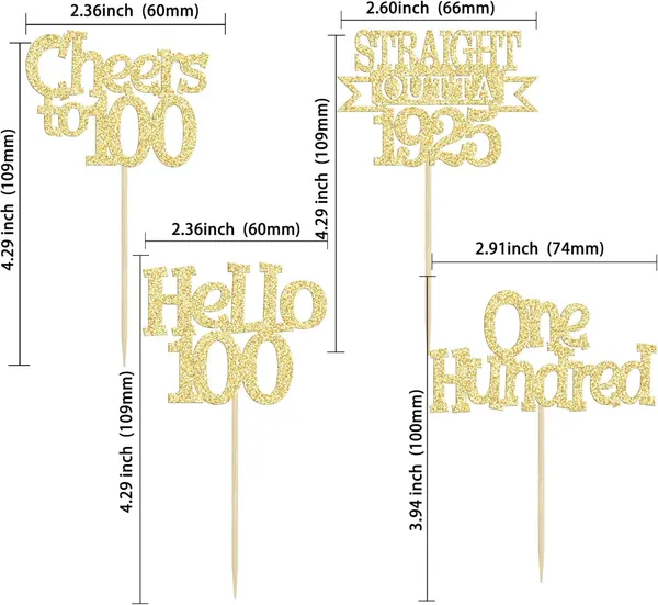 Gold_24Pcs_Happy_100Th_Birthday_Cupcake_Toppers_|_Cheers_To_100_Years_Glitter_Cupcake_Picks_|_Straight_Outta_1925_Cake_Decorations_|_100Th_Birthday_Or_Anniversary_Party_Supplies_Â€“_Gold