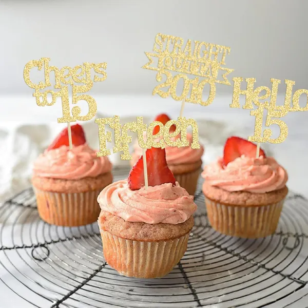Gold_24Pcs_Happy_15Th_Birthday_Cupcake_Toppers_|_Cheers_To_15_Years_Glitter_Cupcake_Picks_|_Straight_Outta_2010_Cake_Decorations_|_15Th_Birthday_Or_Anniversary_Party_Supplies_Â€“_Gold