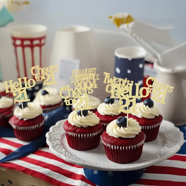 Gold_24Pcs_Happy_21St_Birthday_Cupcake_Toppers_|_Cheers_To_21_Years_Glitter_Cupcake_Picks_|_Straight_Outta_2004_Cake_Decorations_|_21St_Birthday_Or_Anniversary_Party_Supplies_Â€“_Gold