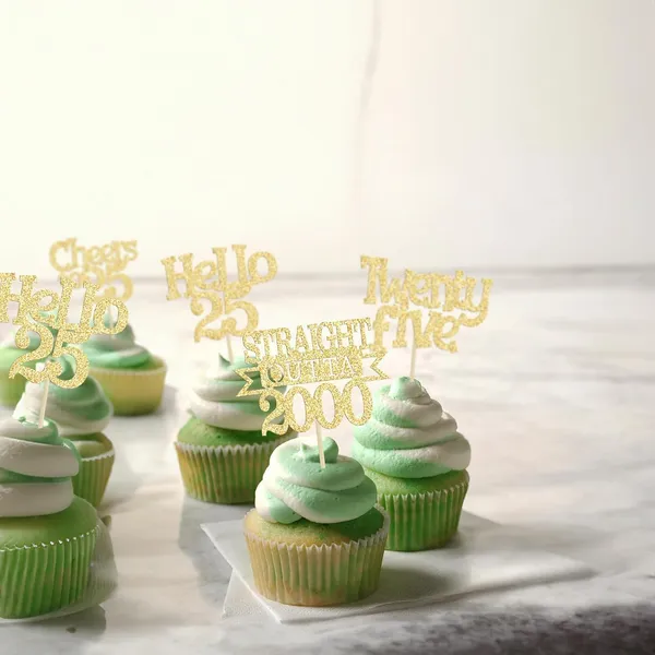 Gold_24Pcs_Happy_25Th_Birthday_Cupcake_Toppers_|_Cheers_To_25_Years_Glitter_Cupcake_Picks_|_Straight_Outta_2000_Cake_Decorations_|_25Th_Birthday_Or_Anniversary_Party_Supplies_Â€“_Gold