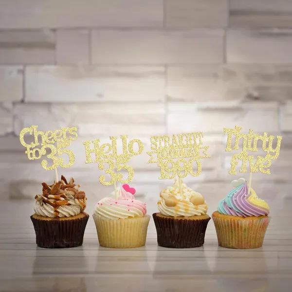 Gold_24Pcs_Happy_35Th_Birthday_Cupcake_Toppers_|_Cheers_To_35_Years_Glitter_Cupcake_Picks_|_Straight_Outta_1990_Cake_Decorations_|_35Th_Birthday_Or_Anniversary_Party_Supplies_Â€“_Gold