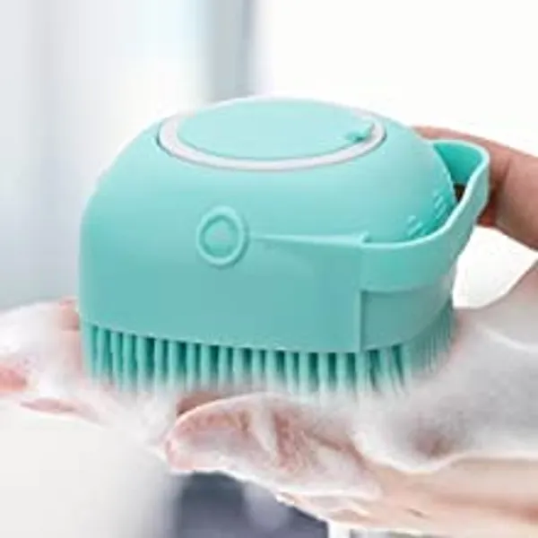 Multi_Dog_Cat_Bath_Brush_Comb_Silicone_Rubber_Dog_Grooming_Brush_Silicone_Puppy_Massage_Brush_Hair_Fur_Grooming_Cleaning_Brush_Soft_Shampoo_Dispenser_(Multicolor)