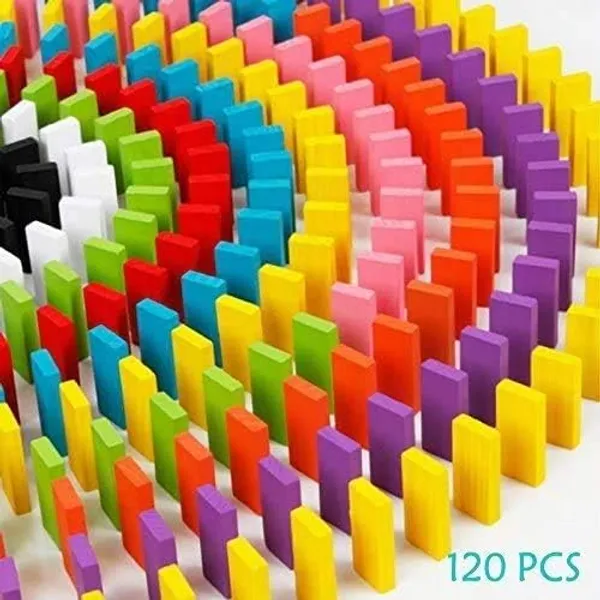 Multicollor_120_Pcs_Wooden_Dominoes_Set_|_Colorful_Blocks_|_Bulk_Racing_And_Rally_Building_Blocks_Kit_|_Dominos_Tiles_For_Building,_Stacking,_Racing_For_Kids_&_Adults