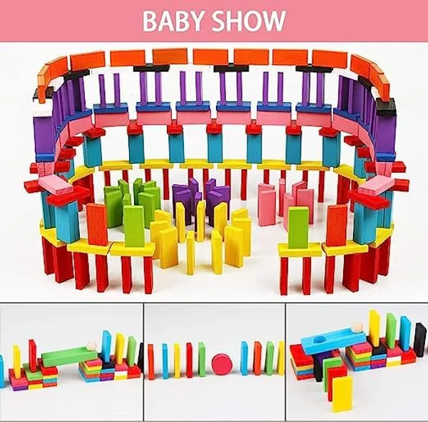 Multicollor_120_Pcs_Wooden_Dominoes_Set_|_Colorful_Blocks_|_Bulk_Racing_And_Rally_Building_Blocks_Kit_|_Dominos_Tiles_For_Building,_Stacking,_Racing_For_Kids_&_Adults