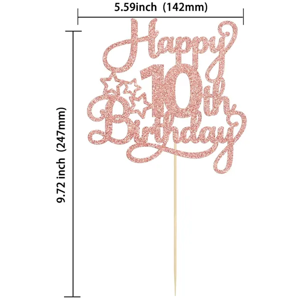 Gold_1_Pack_Happy_10Th_Birthday_Cake_Topper_Glitter_Heart_Star_10_Fabulous_Cake_Pick_Birthday_Sign_Cake_Decorations_For_Children_10Th_Birthday_Theme_Party_Supplies_Rose_Gold