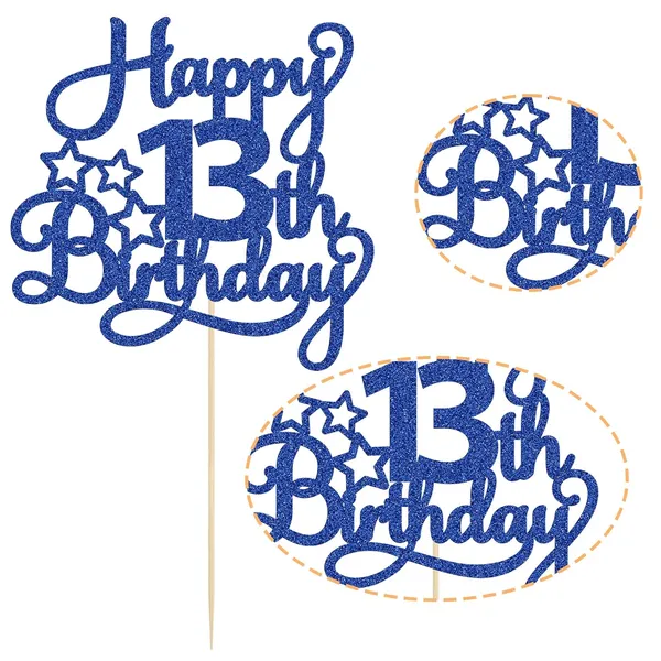 Blue_1_Pack_Happy_13Th_Birthday_Cake_Topper_Blue_Glitter_13_Official_Teenager_Cheers_To_13_Years_Old_Birthday_Cake_Pick_For_Celebrating_13Th_Birthday_Anniversary_Party_Cake_Decorations_Supplies