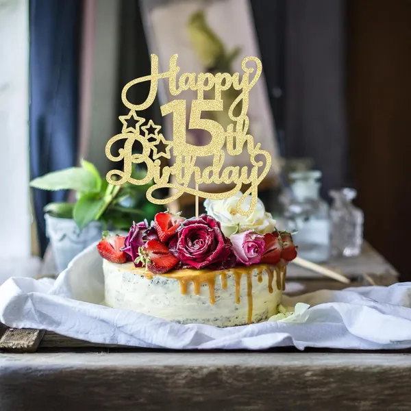 Gold_1_Pack_Happy_15Th_Birthday_Cake_Topper_Gold_Glitter_Mis_Quince_15_Cheers_To_15_Years_Old_Cake_Pick_For_Celebrating_15Th_Birthday_Anniversary_Party_Cake_Decorations_Supplies